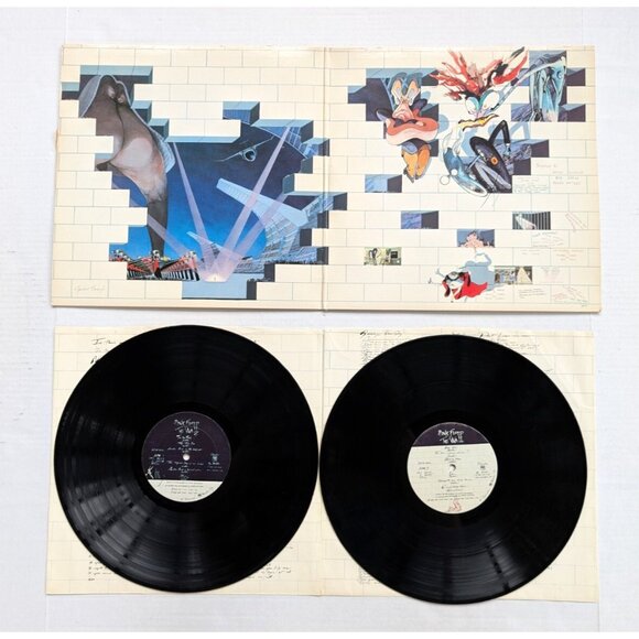 Pink Floyd The Wall Original Print Vinyl Record 1979 Columbia PC2 36183 w/Sleeve - Picture 1 of 16